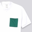 Sweat garçon manches courtes avec poche plaquée