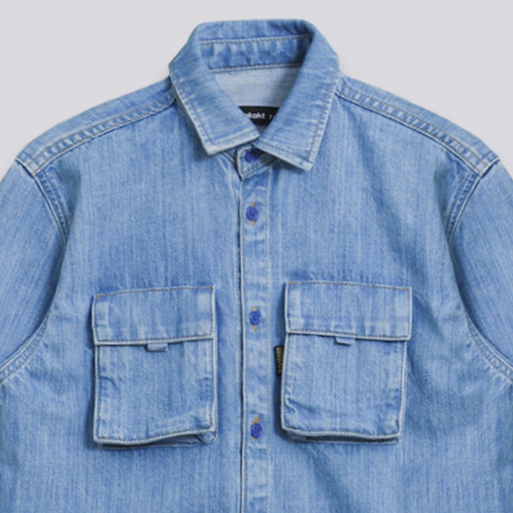 Chemise workwear garçon en jeans