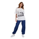 T-shirt oversized femme manches courtes إفراط في التفكير