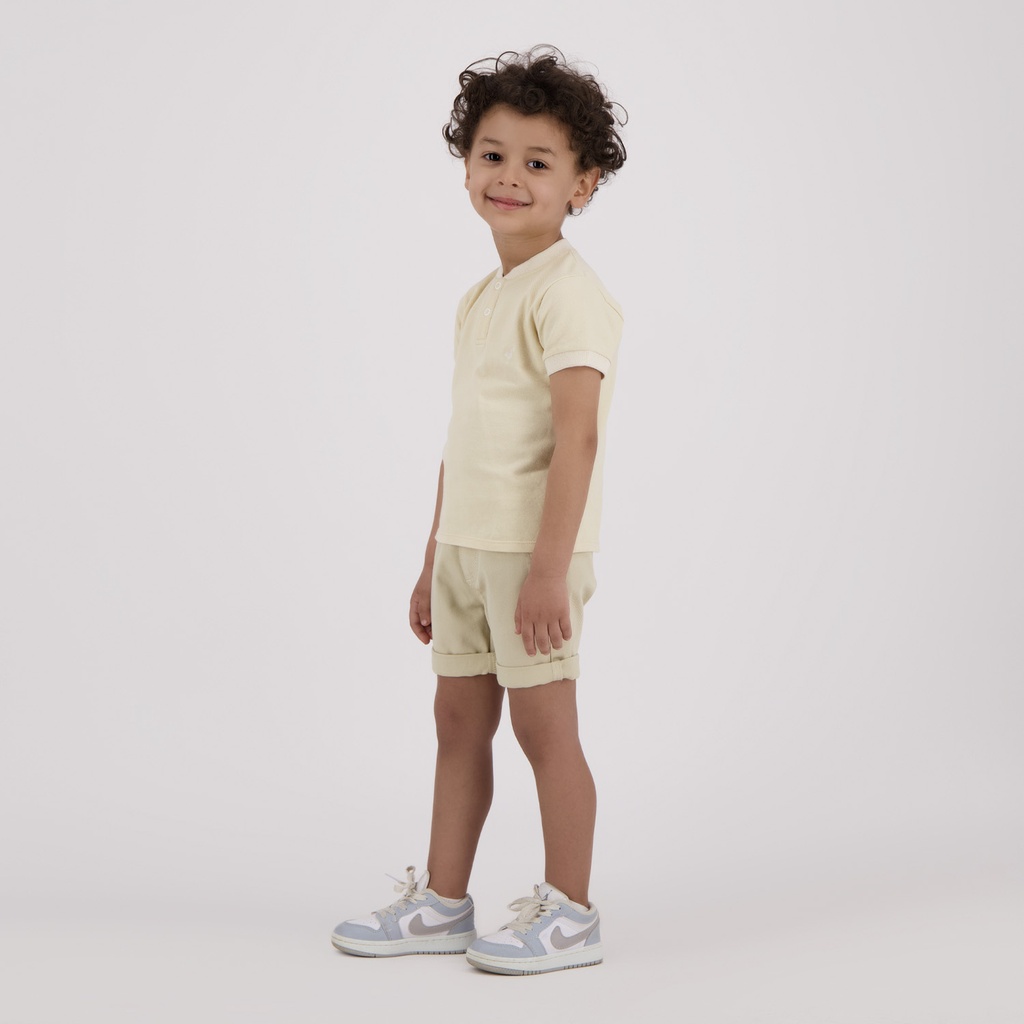 Polo bébé col mao avec broderie