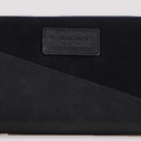 Porte feuille en jeans et cuir