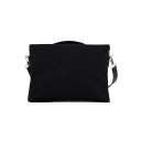 Pochette avec bandouliere en jeans et cuir