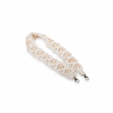 Bandoulière macramé  avec perles en bois