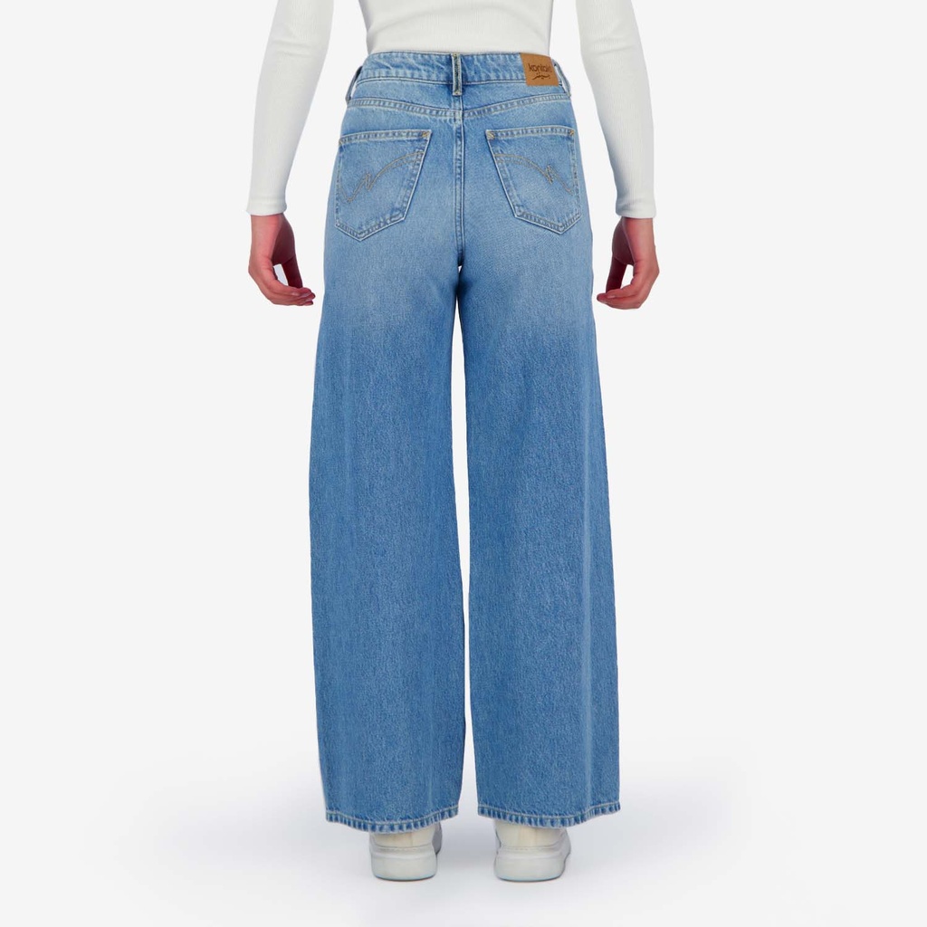 Super Straight jeans femme avec braguette décalé- SARRA 2.0