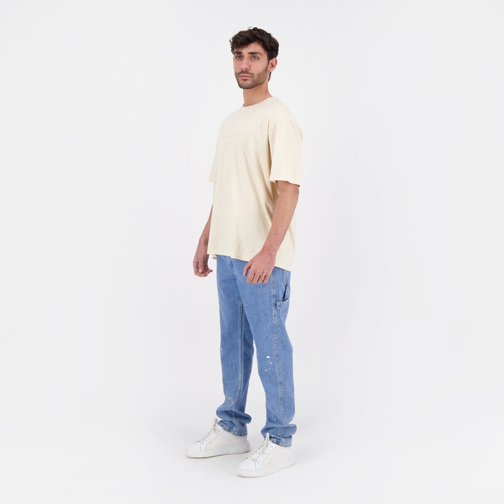 T-shirt oversized homme manches courtes الدوام ينقب الرخام
