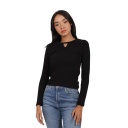 T-shirt femme manches longues cut out