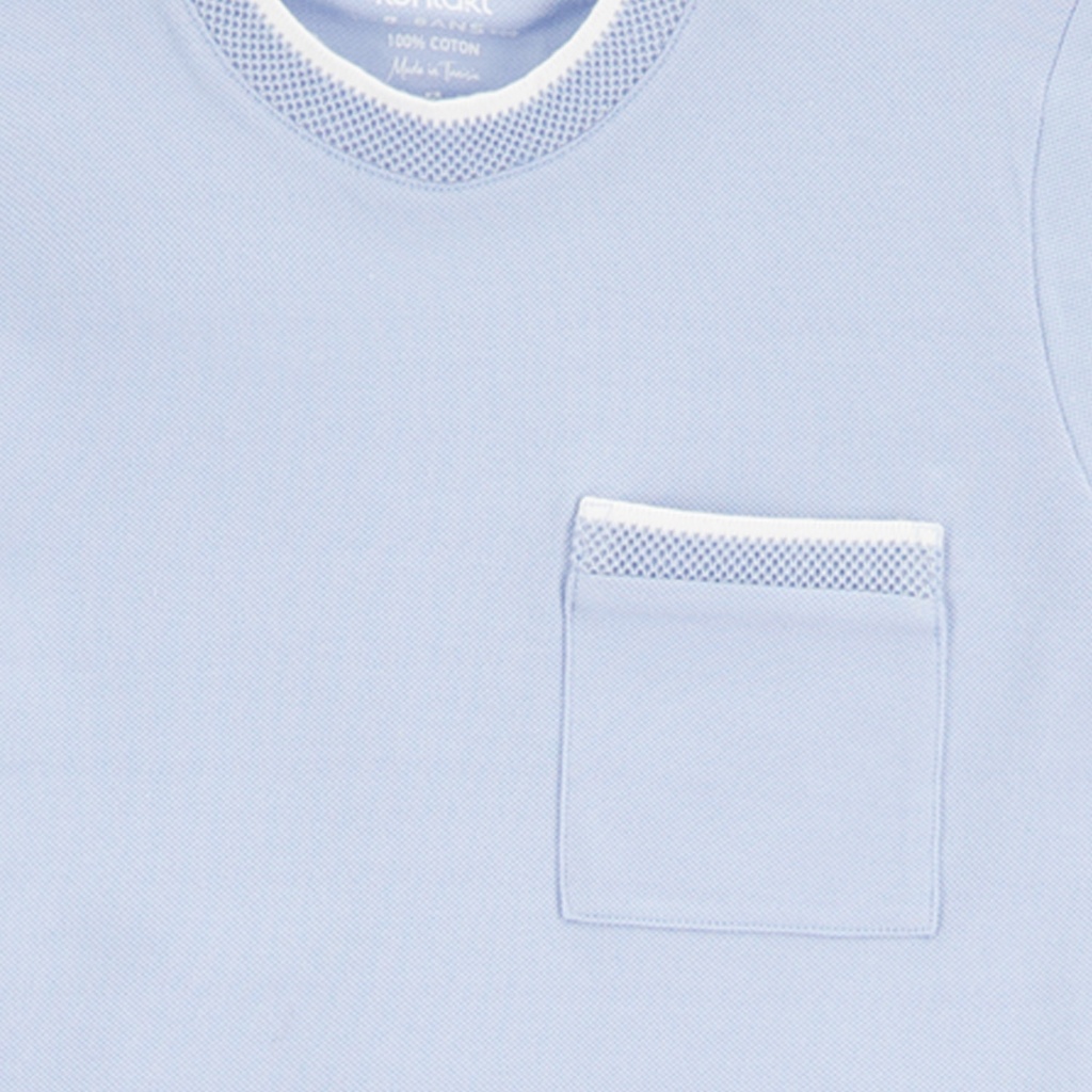 T-shirt garçon manches courtes avec poche plaquée