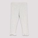 Set côtelé bébé  avec volant  et cut out cœur