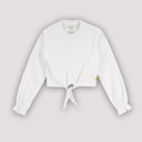 T-shirt femme manches longues avec nœud