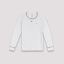 Pyjama femme manches longues avec patte boutonnée