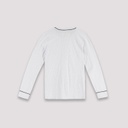 Pyjama femme manches longues avec patte boutonnée