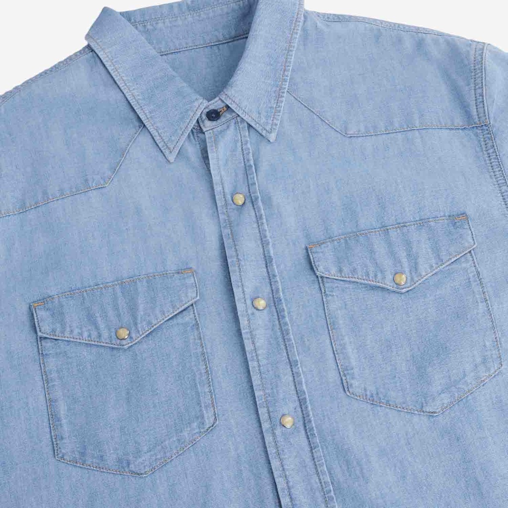 Chemise western homme en jeans - SHEMS