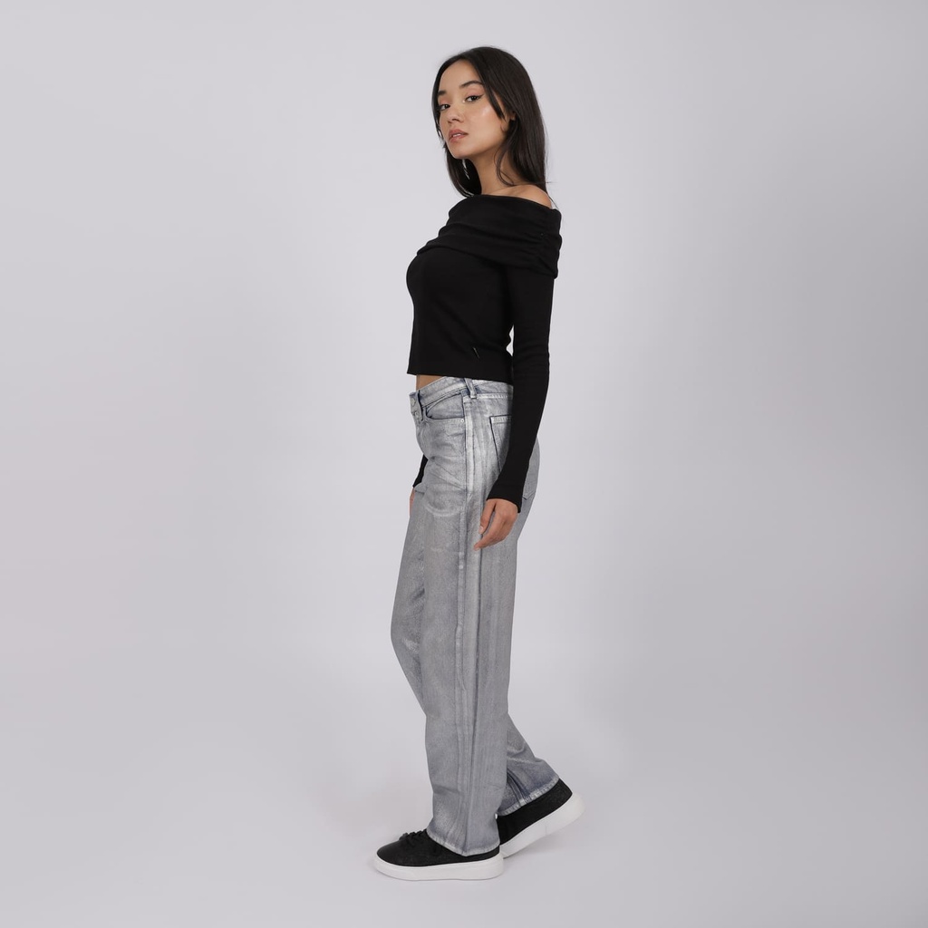 T-shirt femme manches longues col bateau