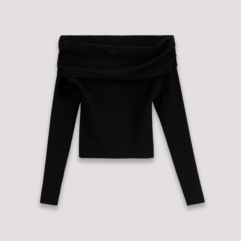 T-shirt femme manches longues col bateau