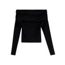 T-shirt femme manches longues col bateau