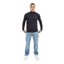 Pull homme col roulé en maille fine