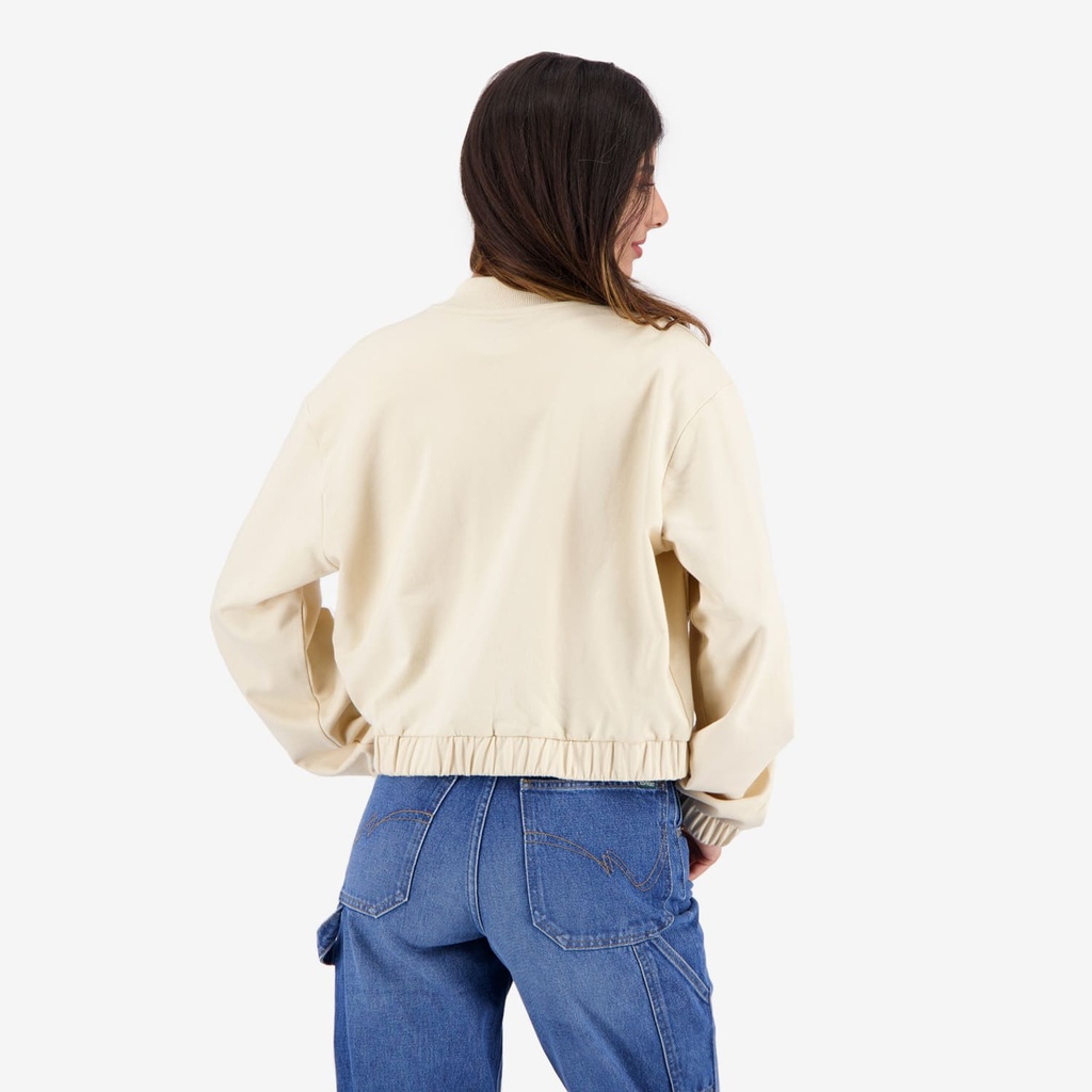Bombers crop femme  avec détails élastique