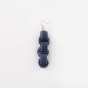 Boucle d'oreille chaine denim