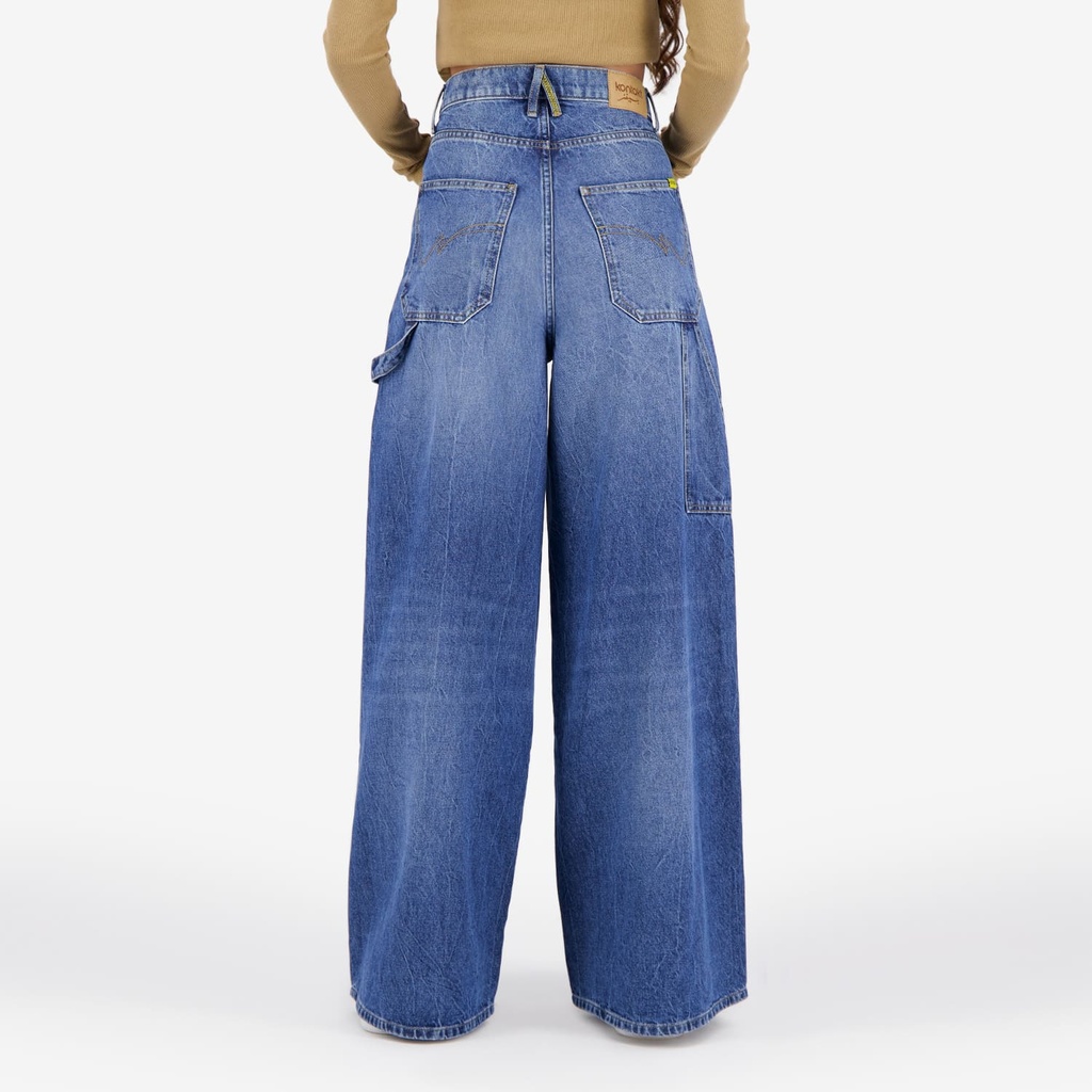 Carpenter wide leg femme en jeans -KARIMA 3.0