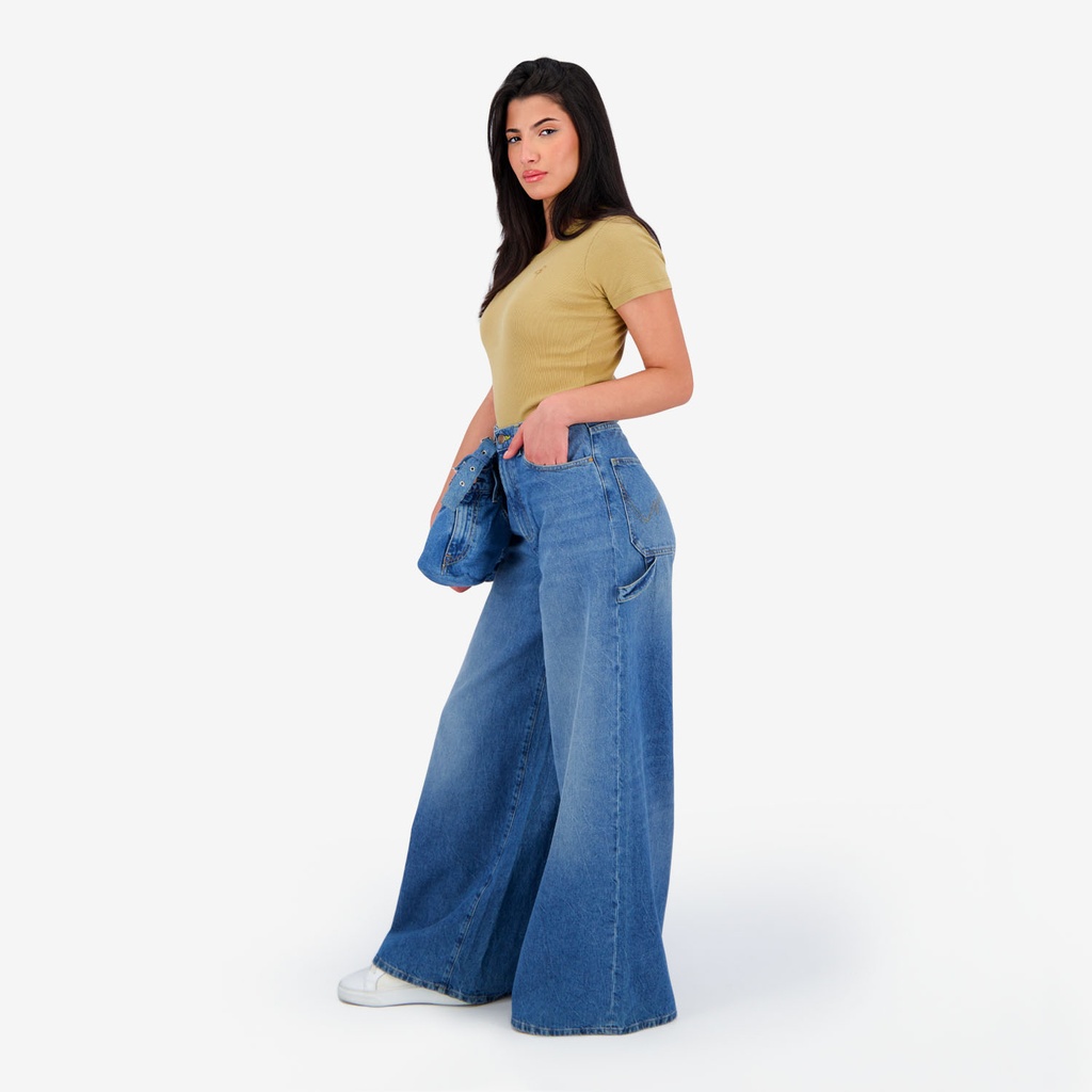 Carpenter wide leg femme en jeans -KARIMA 3.0