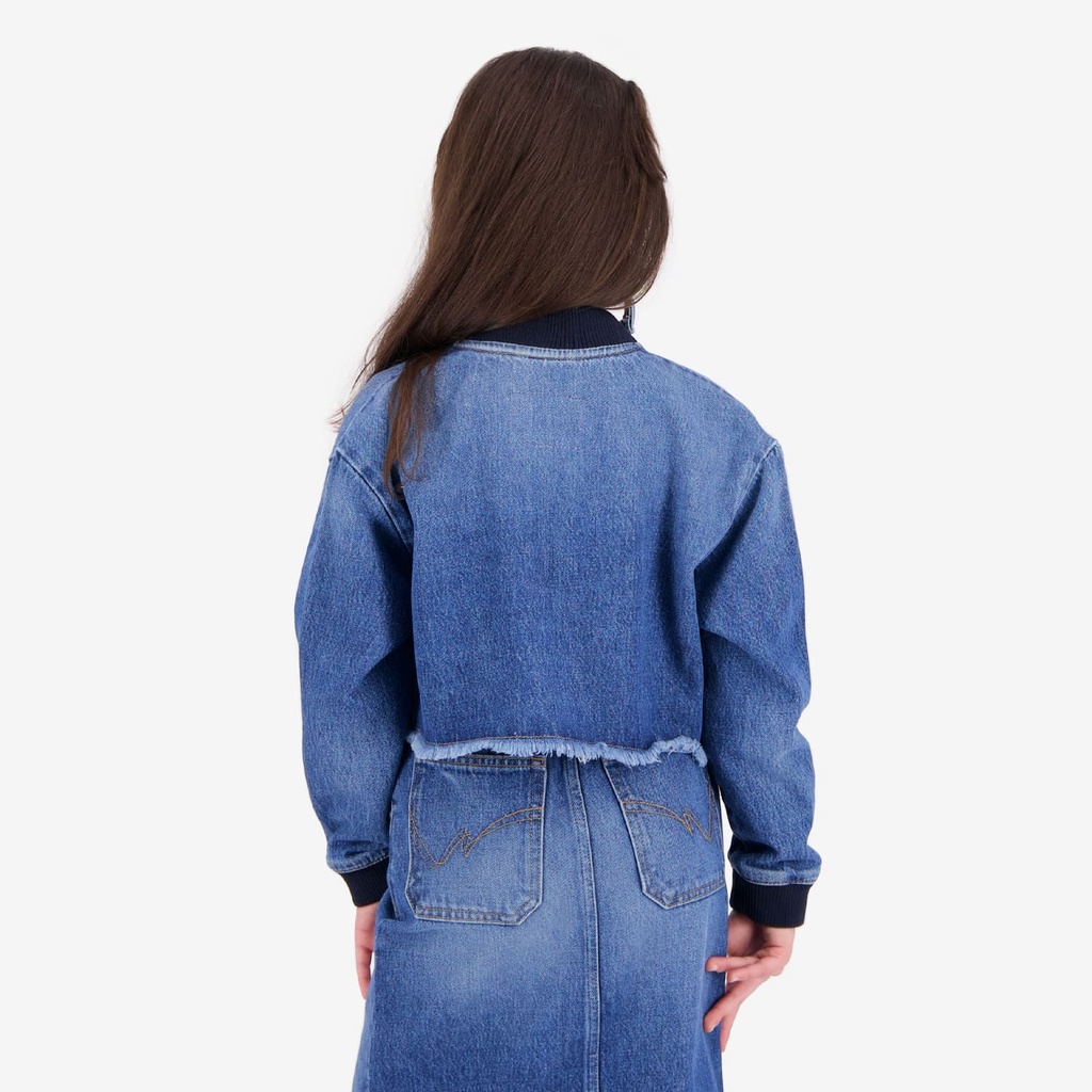 Bombers fille en jeans