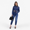 Chemise western cropped avec nœud