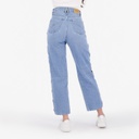 Ribcage femme avec passant croisée en jeans - RAYA 2.0