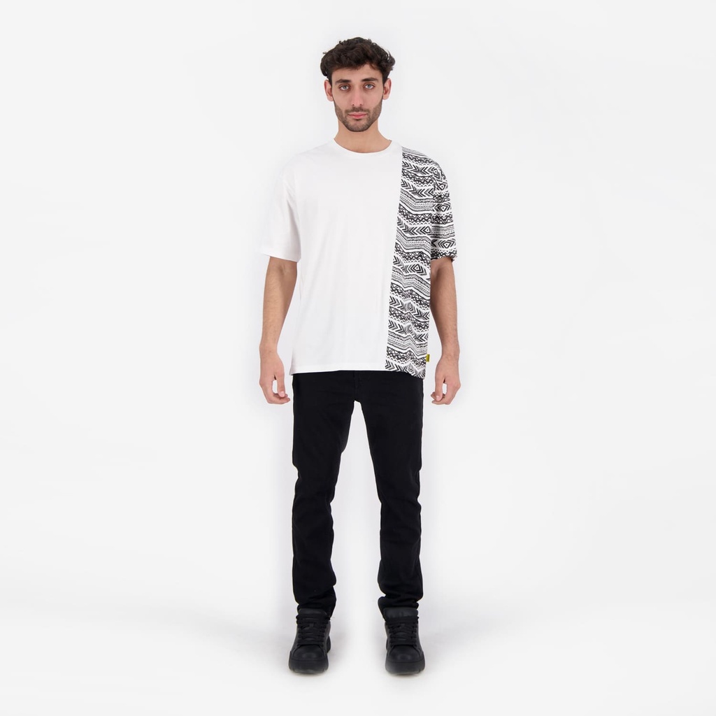 T-shirt oversized homme manches courtes IMPRIME FORMES TEPSI