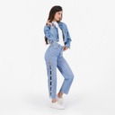 Ribcage femme avec passant croisée en jeans - RAYA 2.0