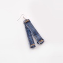 Boucle d'oreille en denim