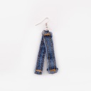 Boucle d'oreille en denim