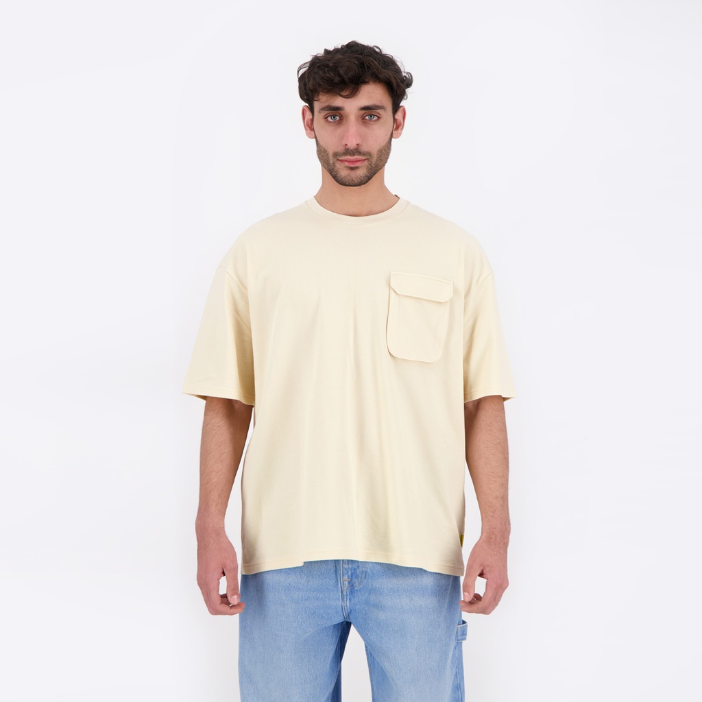 T-shirt oversized homme manches courtes avec poche soufflet
