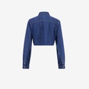 Chemise western cropped avec nœud