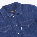 Chemise western cropped avec nœud