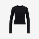 T-shirt côtelé femme manches longues