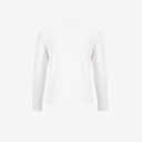 T-shirt homme manches longues col tunisien  et poche passepoilée