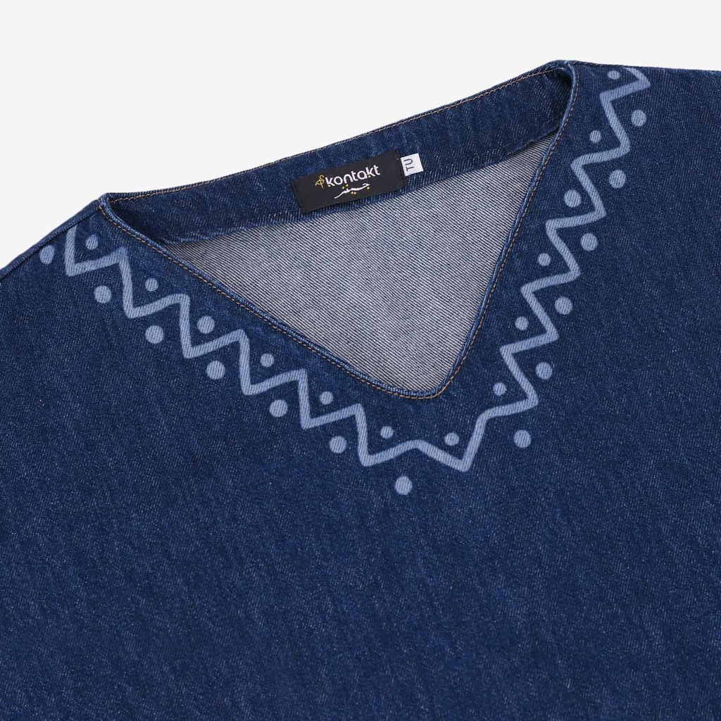 Robe jebba femme en jeans - JAMILA