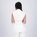 Blazer croisé femme sans manches-SAHAR