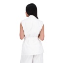 Blazer croisé femme sans manches-SAHAR