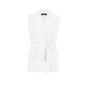 Blazer croisé femme sans manches-SAHAR