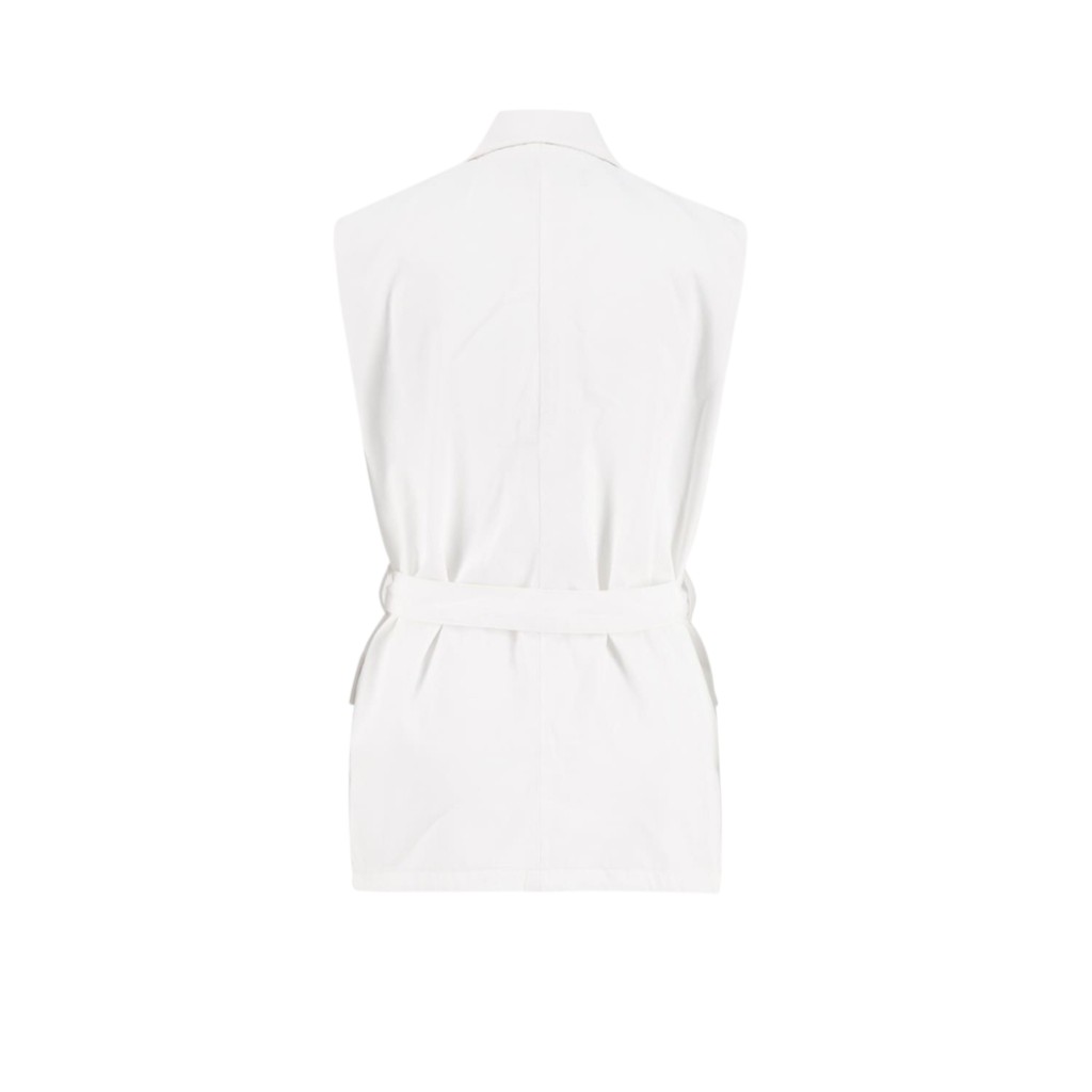 Blazer croisé femme sans manches-SAHAR