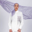 Chemise femme avec poche plaquée en chaine &amp; trame