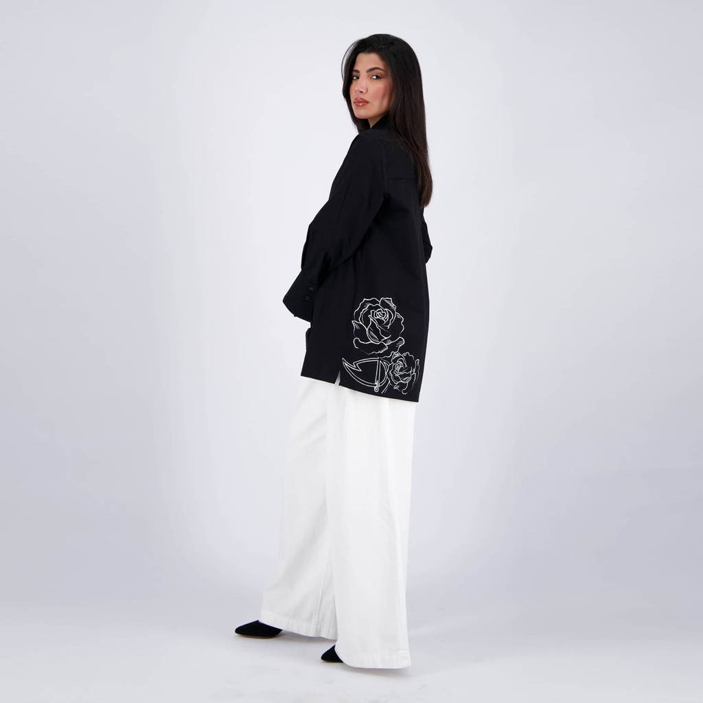 Chemise papillon femme en chaine &amp; trame