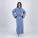 Cropped jacket femme avec manches larges en jeans - KINDA 2.0