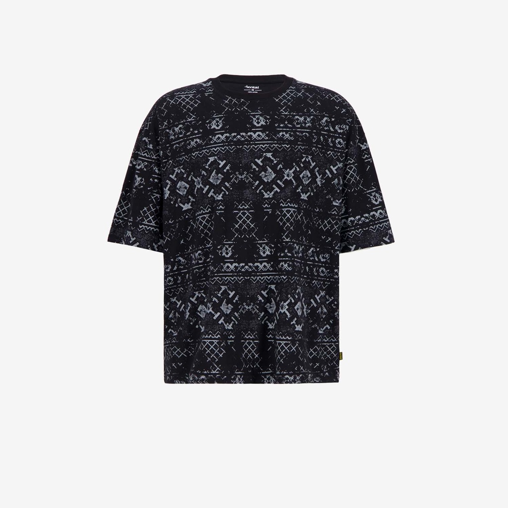 T-shirt oversized unisexe enfant manches courtes imprimé all over