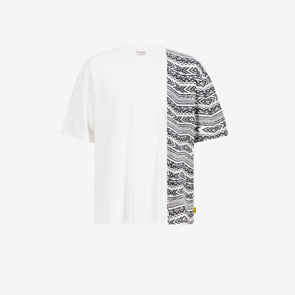 T-shirt oversized garçon manches courtes IMPRIME FORMES TEPSI