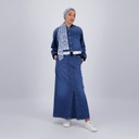 Jupe maxi femme en jeans- MYRIAM