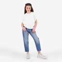 Sweat fille sans manches avec broderie