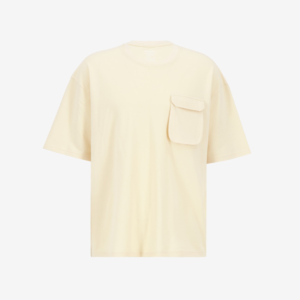 T-shirt oversized homme manches courtes avec poche soufflet