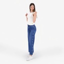 T-shirt côtelé femme manches à volant en chaine et trame